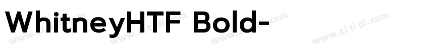WhitneyHTF Bold字体转换